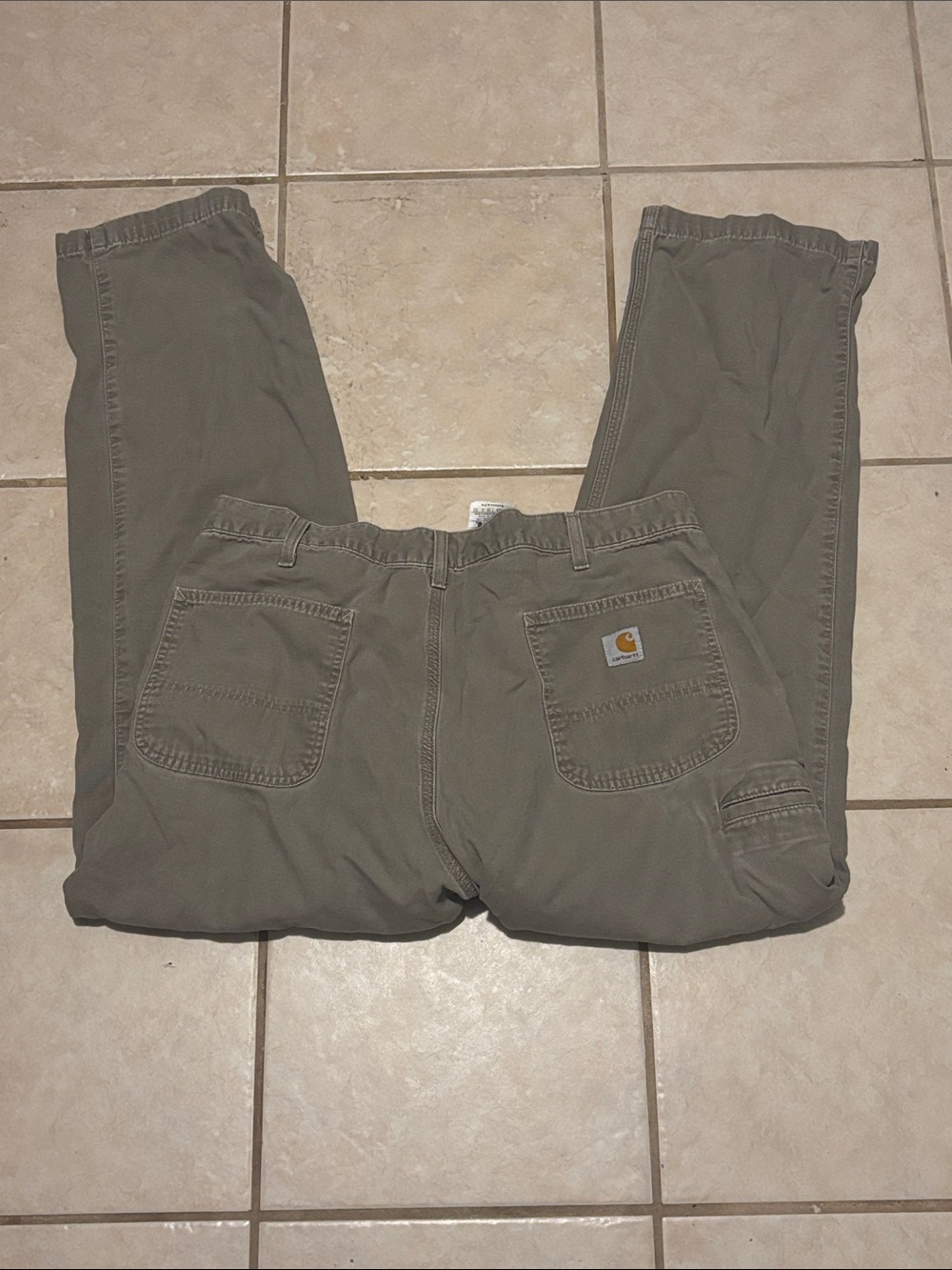Carhartt Men's Cargo Work Pants in Olive